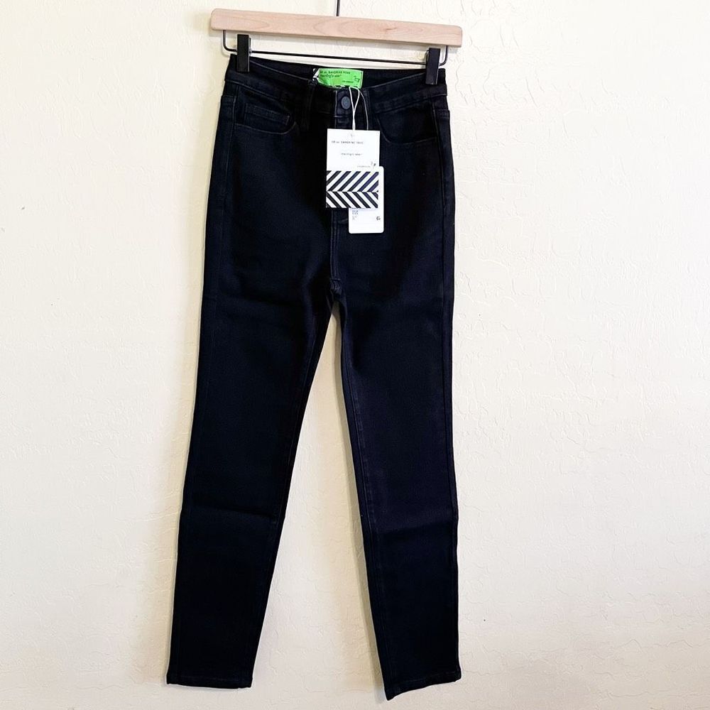 Free People Sandrine Rose Womens Black‎ Skinny Stretch Hi Rise Jeans Size 25 NWT - Picture 3 of 11